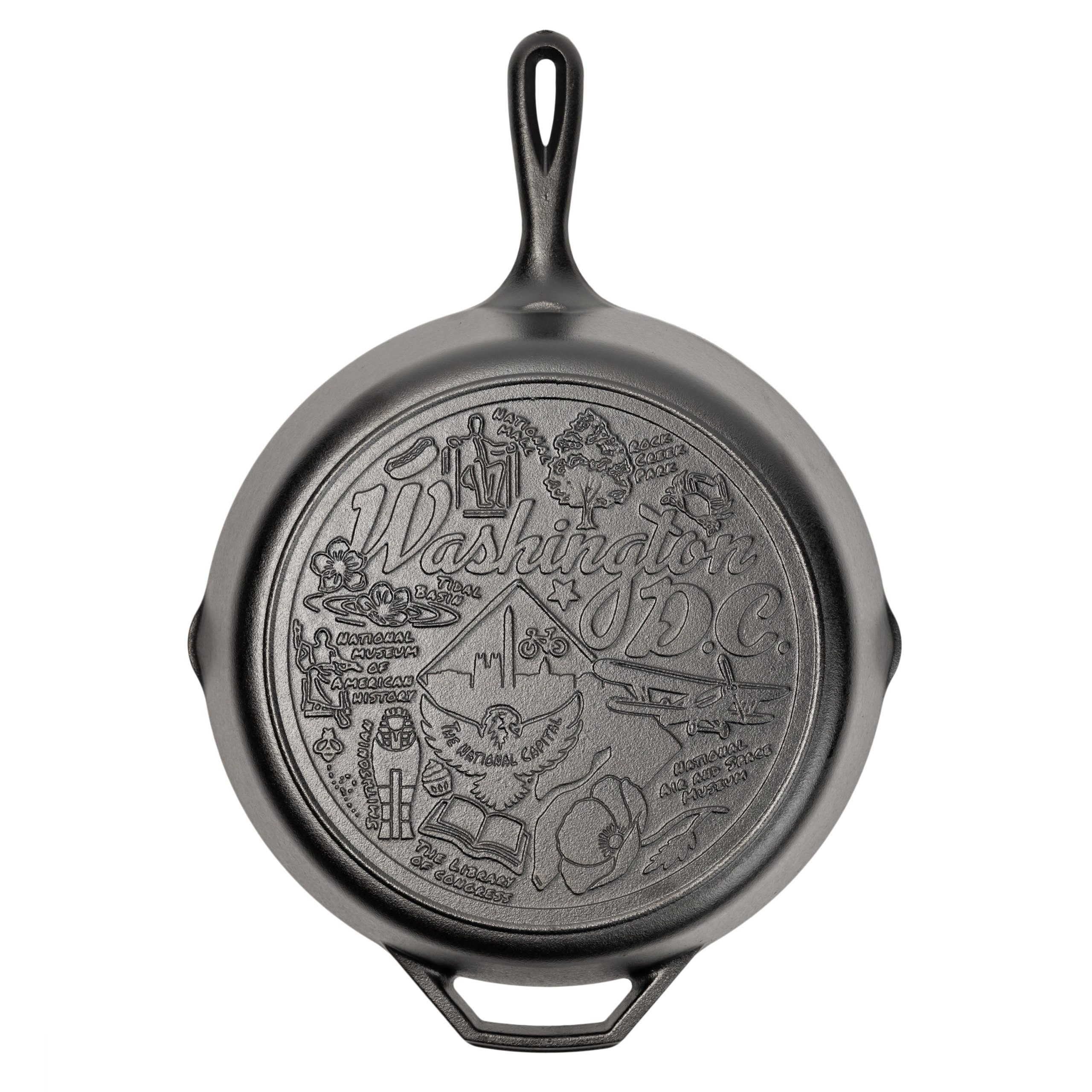Lodge New Arrival American Road Trip: 12 Inch Seasoned Cast Iron Skillet, Washington, D.C. - Image 6