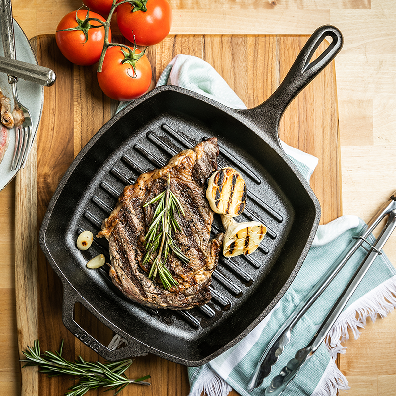 Lodge New Arrival 10.5 Inch Square Cast Iron Grill Pan - Image 2