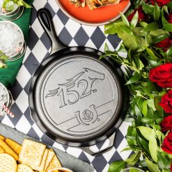 Lodge New Arrival 10.25 Inch Seasoned Cast Iron Kentucky Derby Skillet
