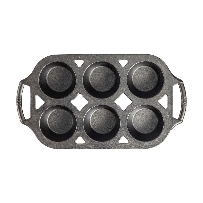 Lodge New Arrival Seasoned Cast Iron Muffin Pan - Image 2