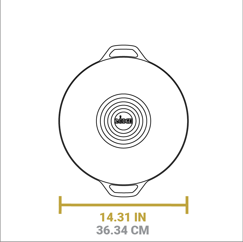 Lodge New Arrival 14 Inch Seasoned Cast Iron Wok - Image 8