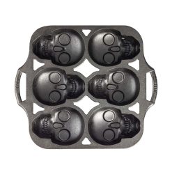 Lodge New Arrival Skull Mini Cake Pan