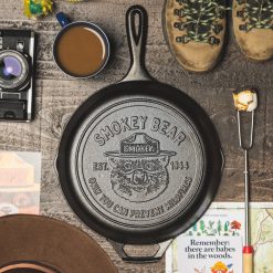 Lodge New Arrival 10.25 Inch Seasoned Cast Iron Smokey Bear Skillet