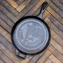 Lodge New Arrival 10.25 Inch Seasoned Cast Iron American Flag Skillet