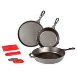 Lodge New Arrival Essential Seasoned Cast Iron Skillet Set