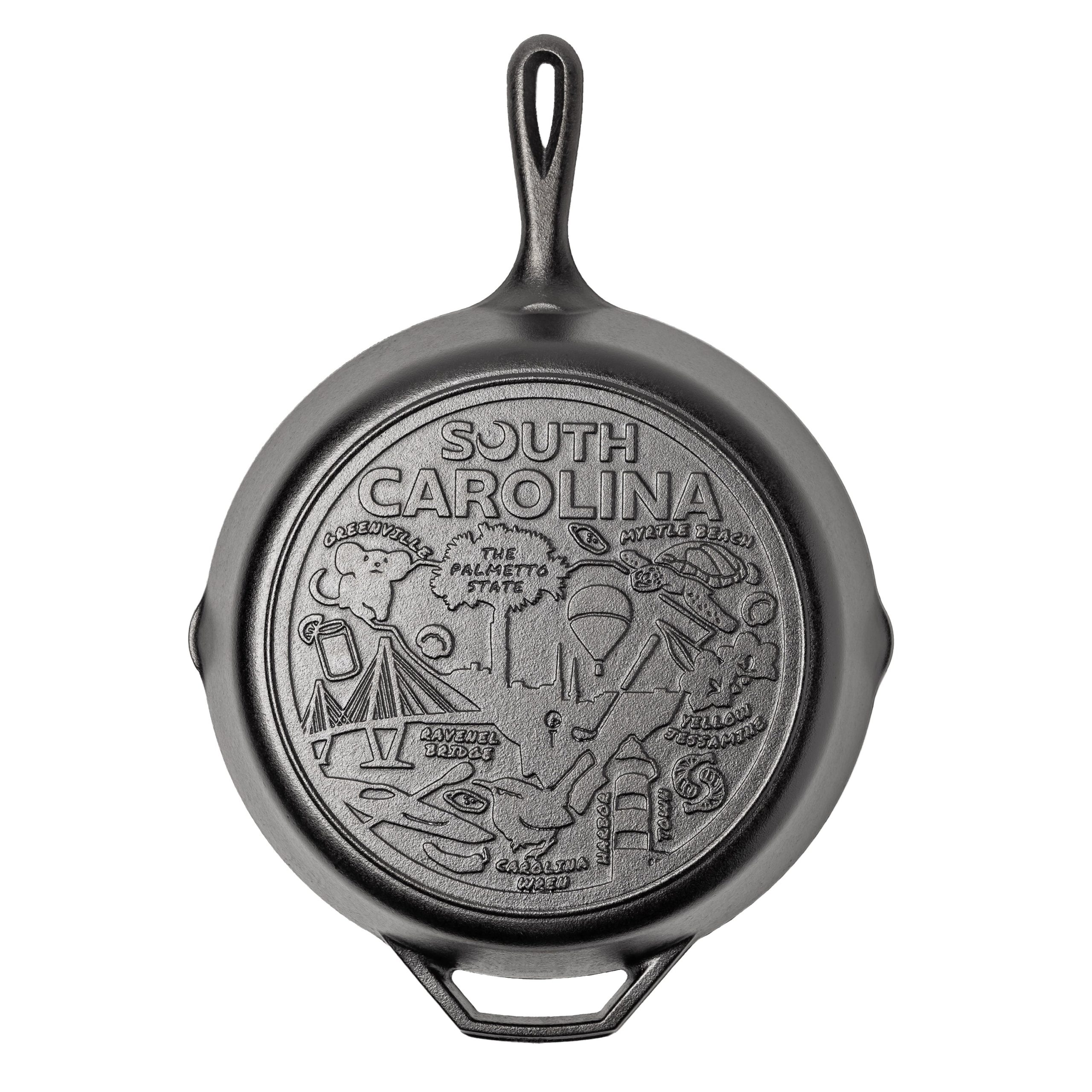 Lodge New Arrival American Road Trip: 12 Inch Seasoned Cast Iron Skillet, South Carolina - Image 6
