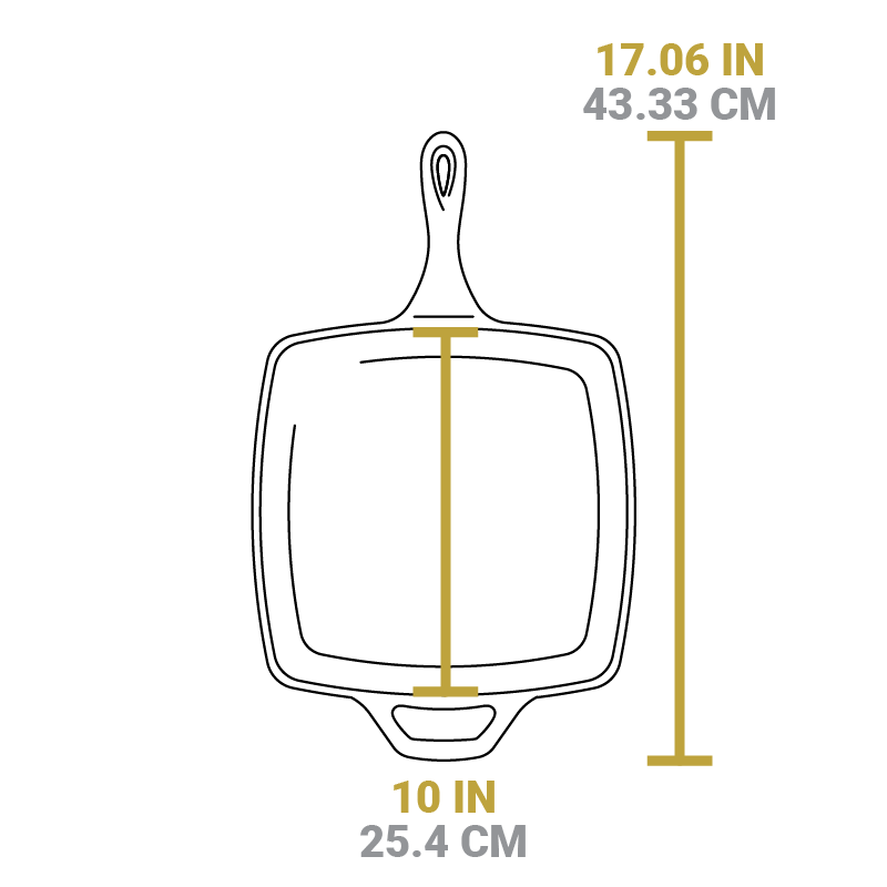Lodge New Arrival Square Cast Iron Classic Skillet - Image 4