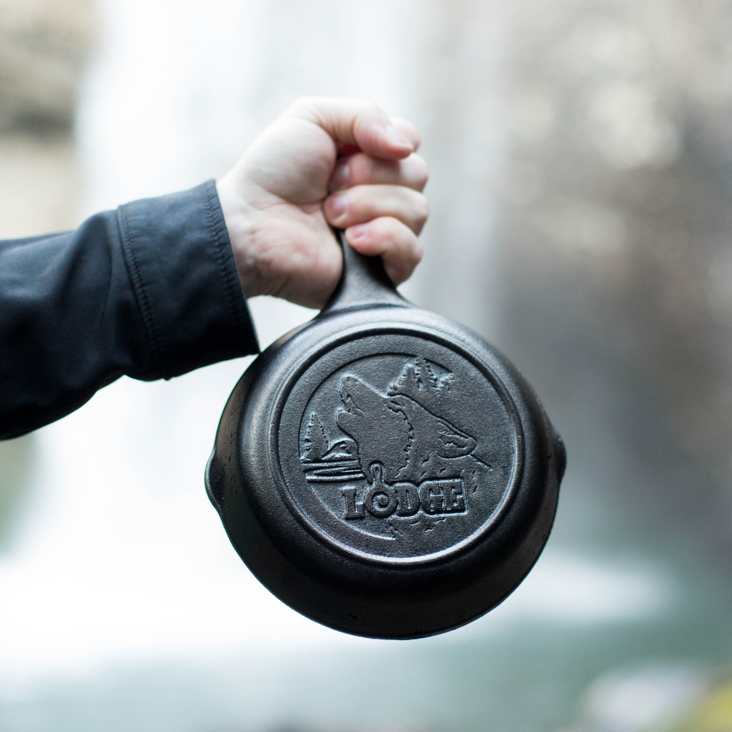 Lodge New Arrival Wildlife Series™ 6.5 Inch Cast Iron Wolf Skillet