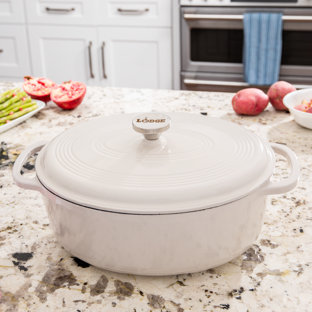 Lodge New Arrival Essential Enamel Oval Dutch Oven - Image 5