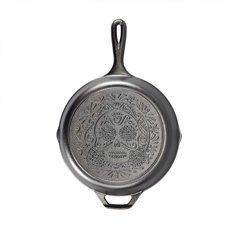 Lodge New Arrival 10.25 Inch Seasoned Cast Iron Sugar Skull Skillet - Image 4
