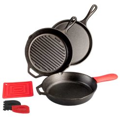 Lodge New Arrival Essential Seasoned Cast Iron Pan Set