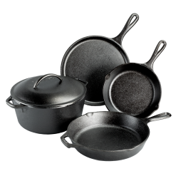 Lodge New Arrival Seasoned Cast Iron 5 Piece Set