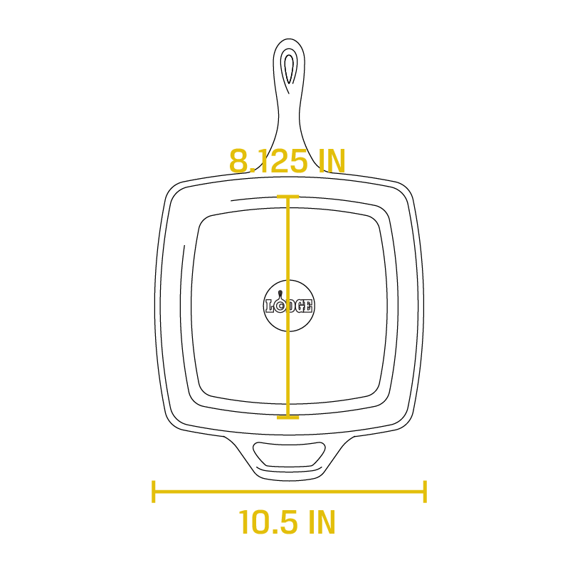 Lodge New Arrival Square Cast Iron Classic Skillet - Image 21