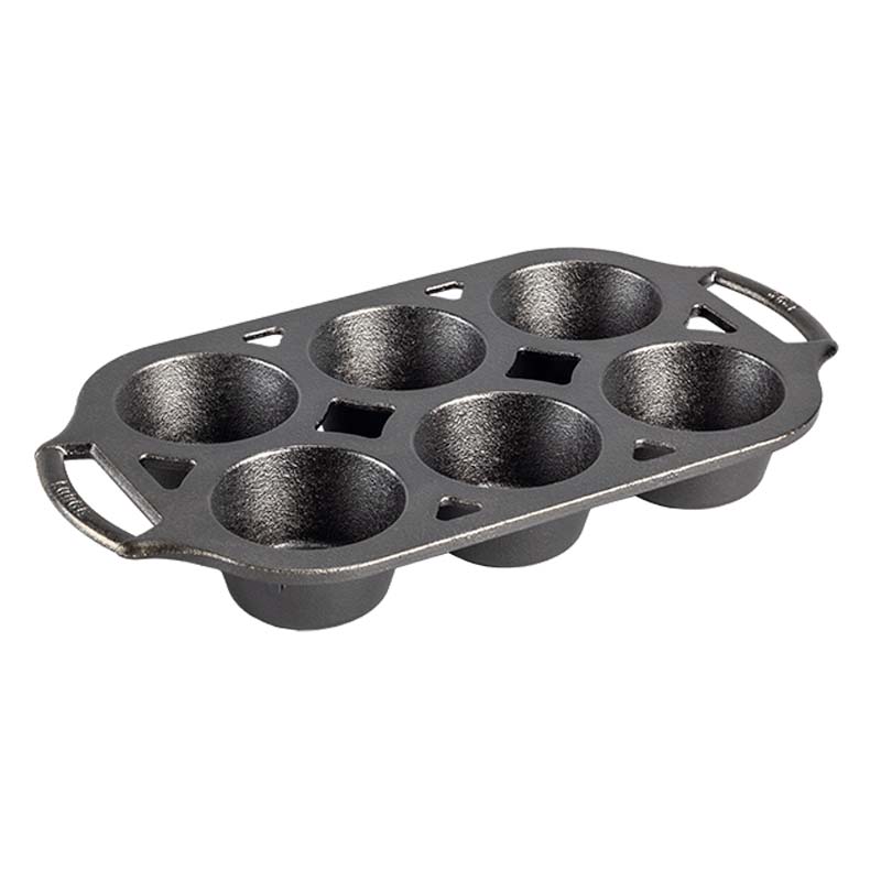 Lodge New Arrival Seasoned Cast Iron Muffin Pan