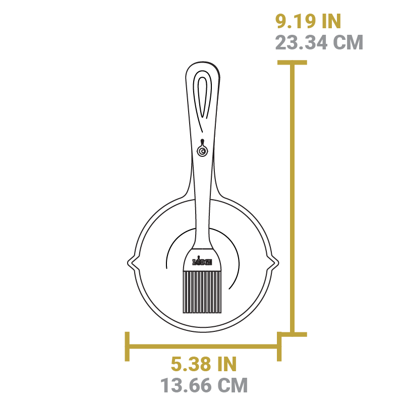 Lodge New Arrival Cast Iron Melting Pot and Silicone Brush - Image 5