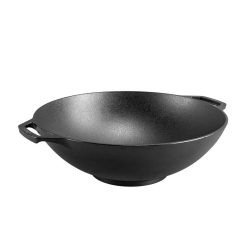 Alternative view of Lodge New Arrival 14 Inch Seasoned Cast Iron Wok