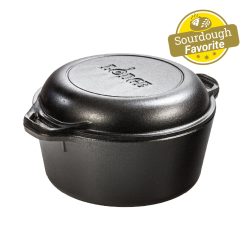 Lodge New Arrival 5 Quart Cast Iron Double Dutch Oven