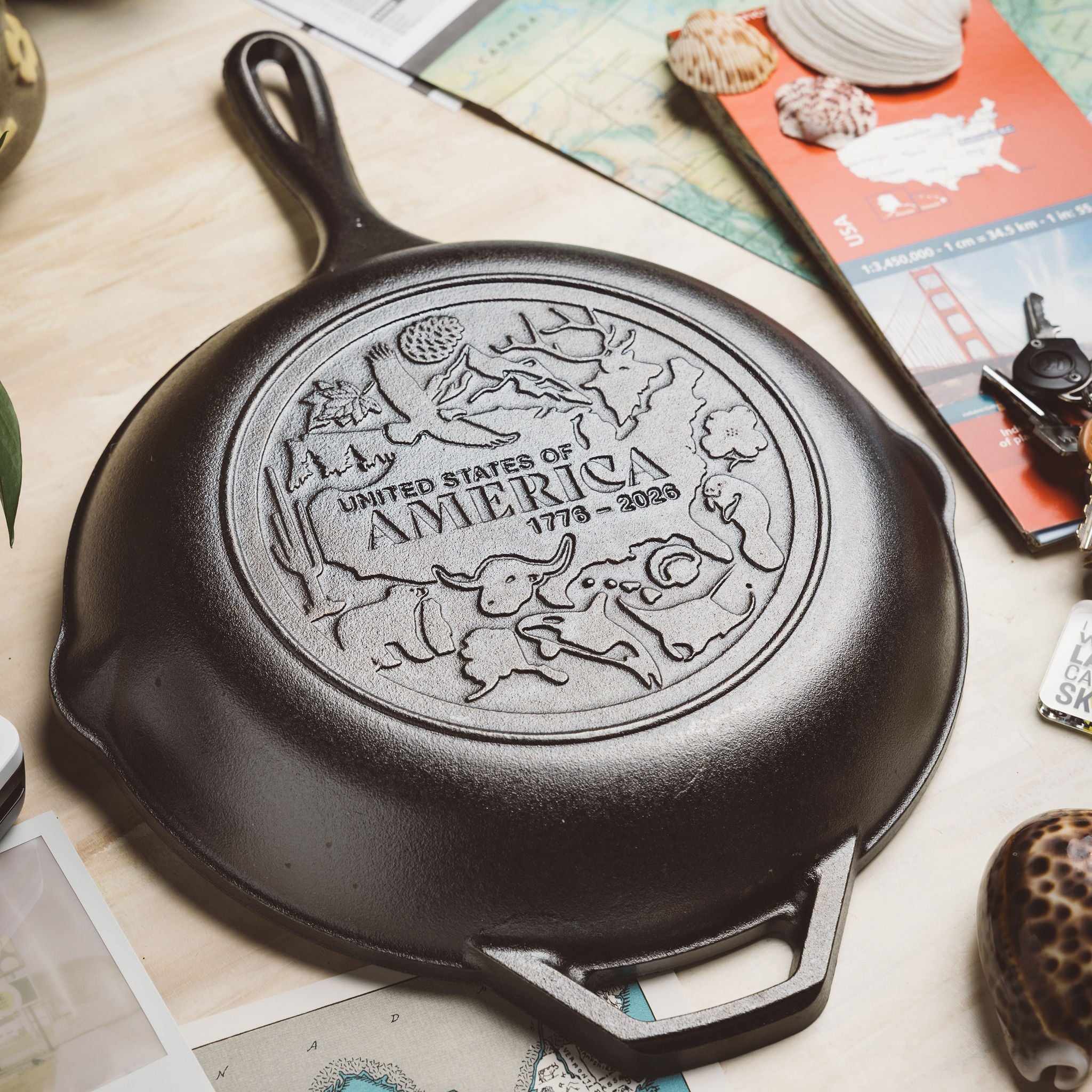 Lodge New Arrival Lodge New Arrival Chef Collection 10 Inch Seasoned Cast Iron Skillet, USA Frontier - Image 3