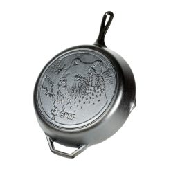 Lodge New Arrival Wildlife Series™ 12 Inch Cast Iron Bear Skillet