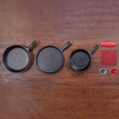 Alternative view of Lodge New Arrival Essential Seasoned Cast Iron Skillet Set