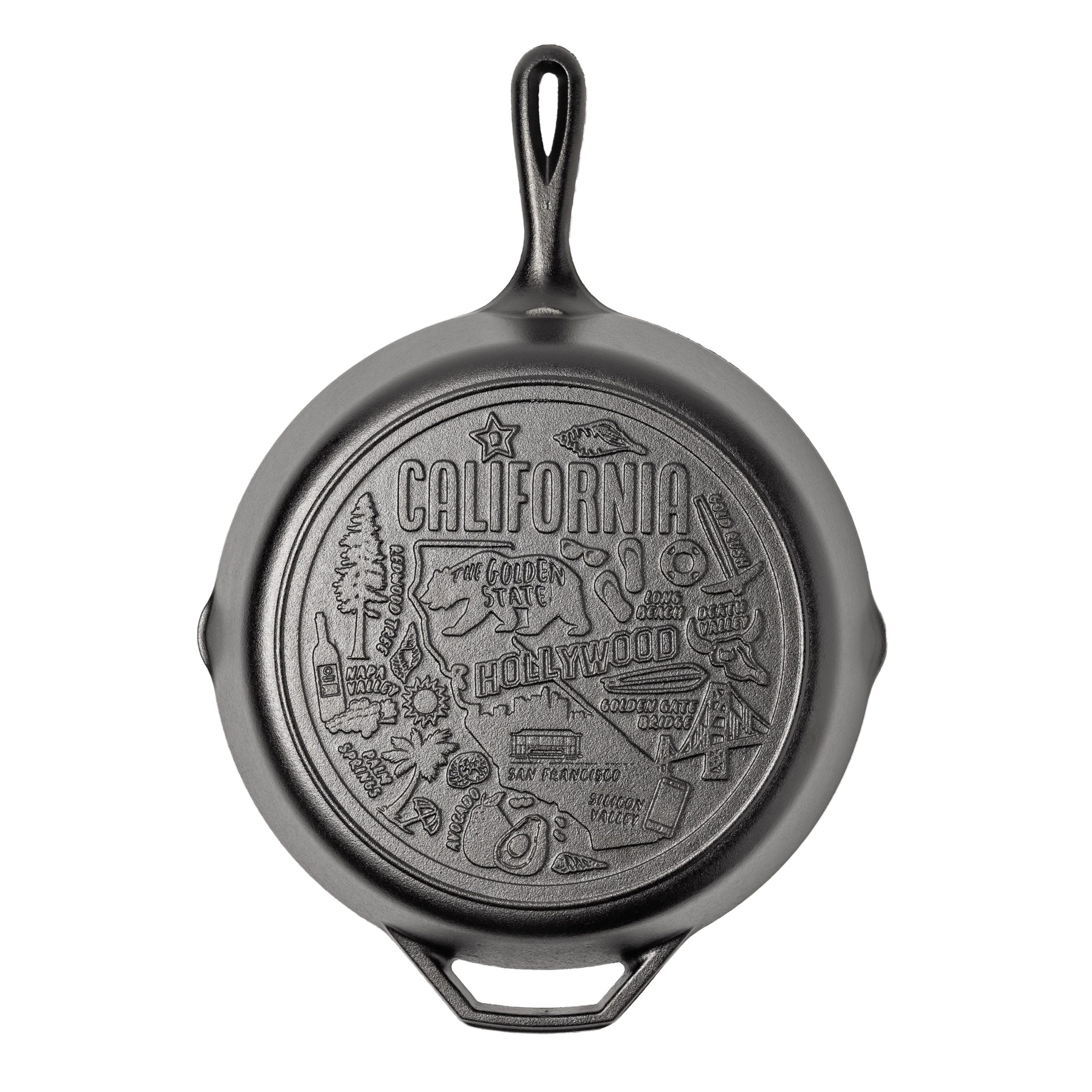 Lodge New Arrival American Road Trip: 12 Inch Seasoned Cast Iron Skillet, California - Image 6