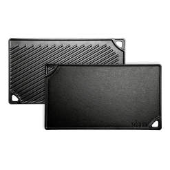 Alternative view of Lodge New Arrival 16.75 x 9.5 Inch Double Play Reversible Grill/Griddle