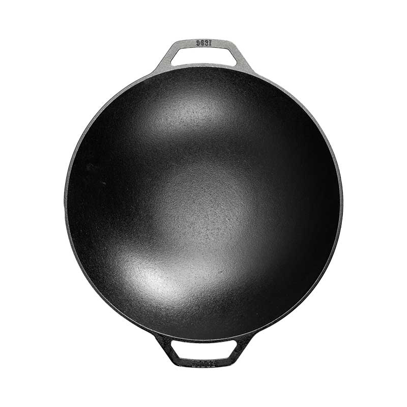 Lodge New Arrival 14 Inch Seasoned Cast Iron Wok - Image 5