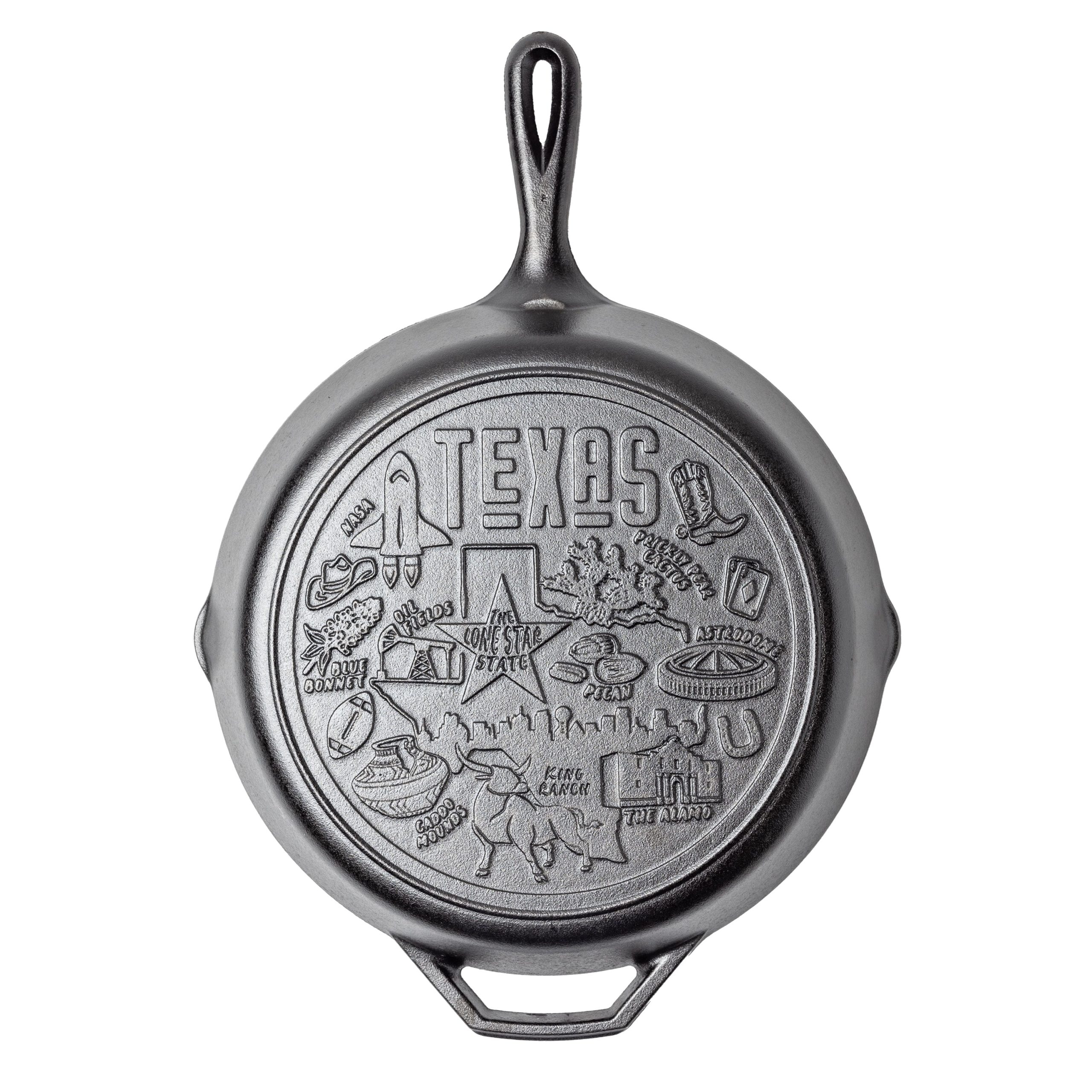 Lodge New Arrival American Road Trip: 12 Inch Seasoned Cast Iron Skillet, Texas