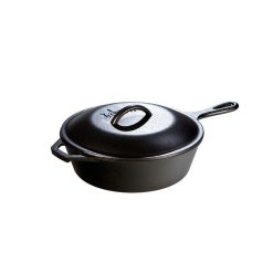 Lodge New Arrival Cast Iron Covered Deep Skillet