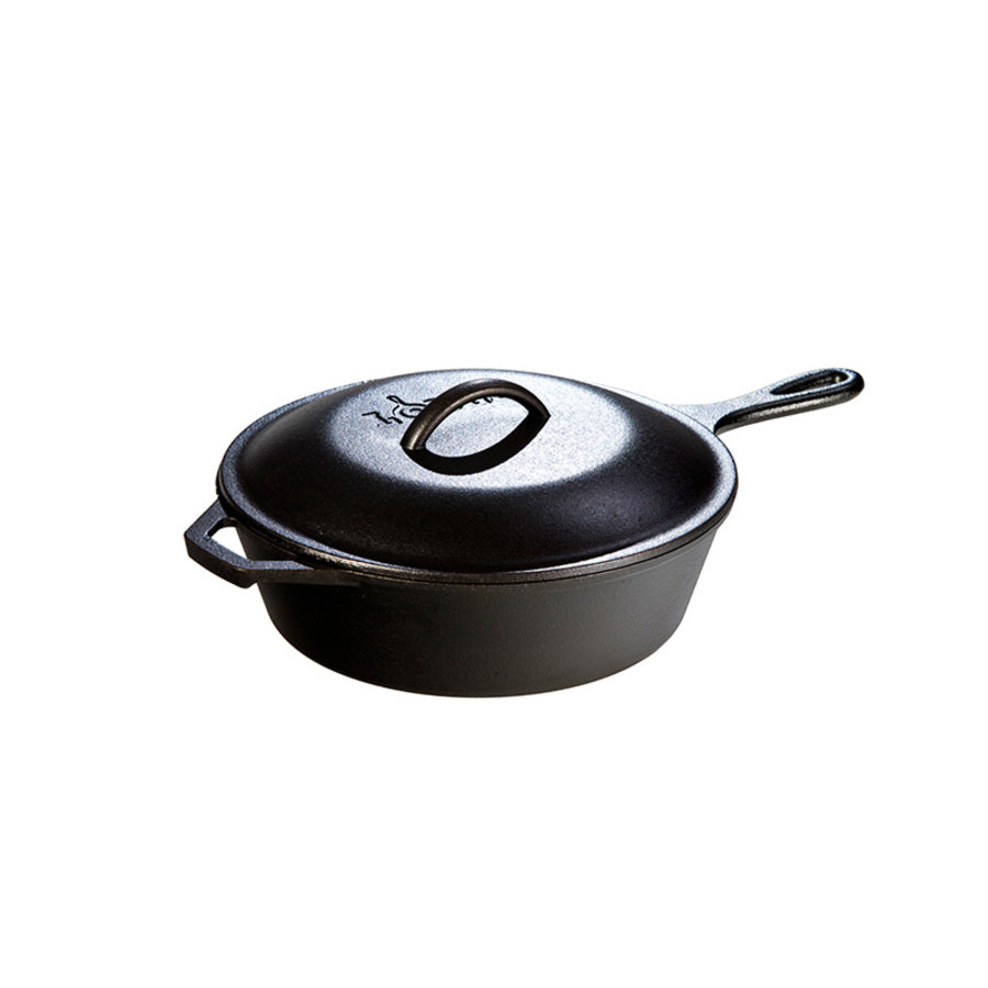 Lodge New Arrival Cast Iron Covered Deep Skillet