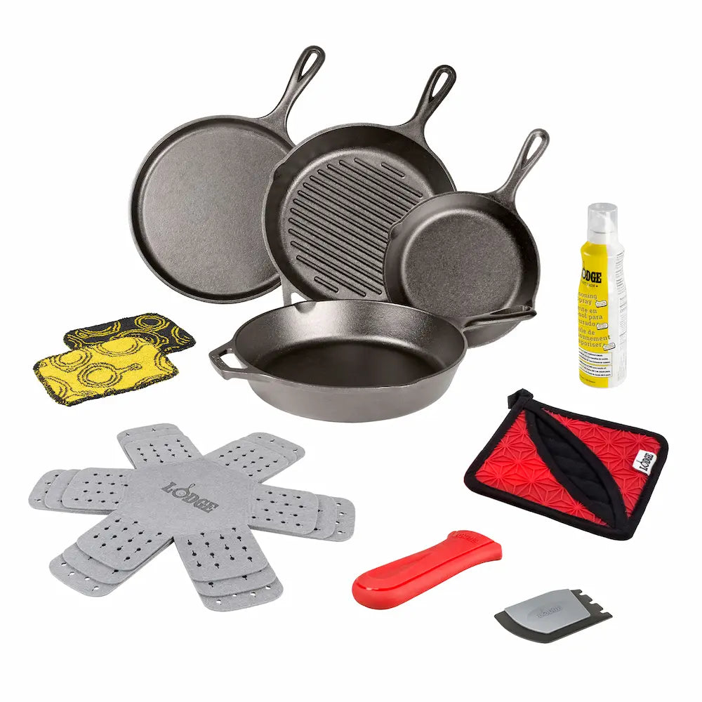 Lodge New Arrival Seasoned Cast Iron Starter Set