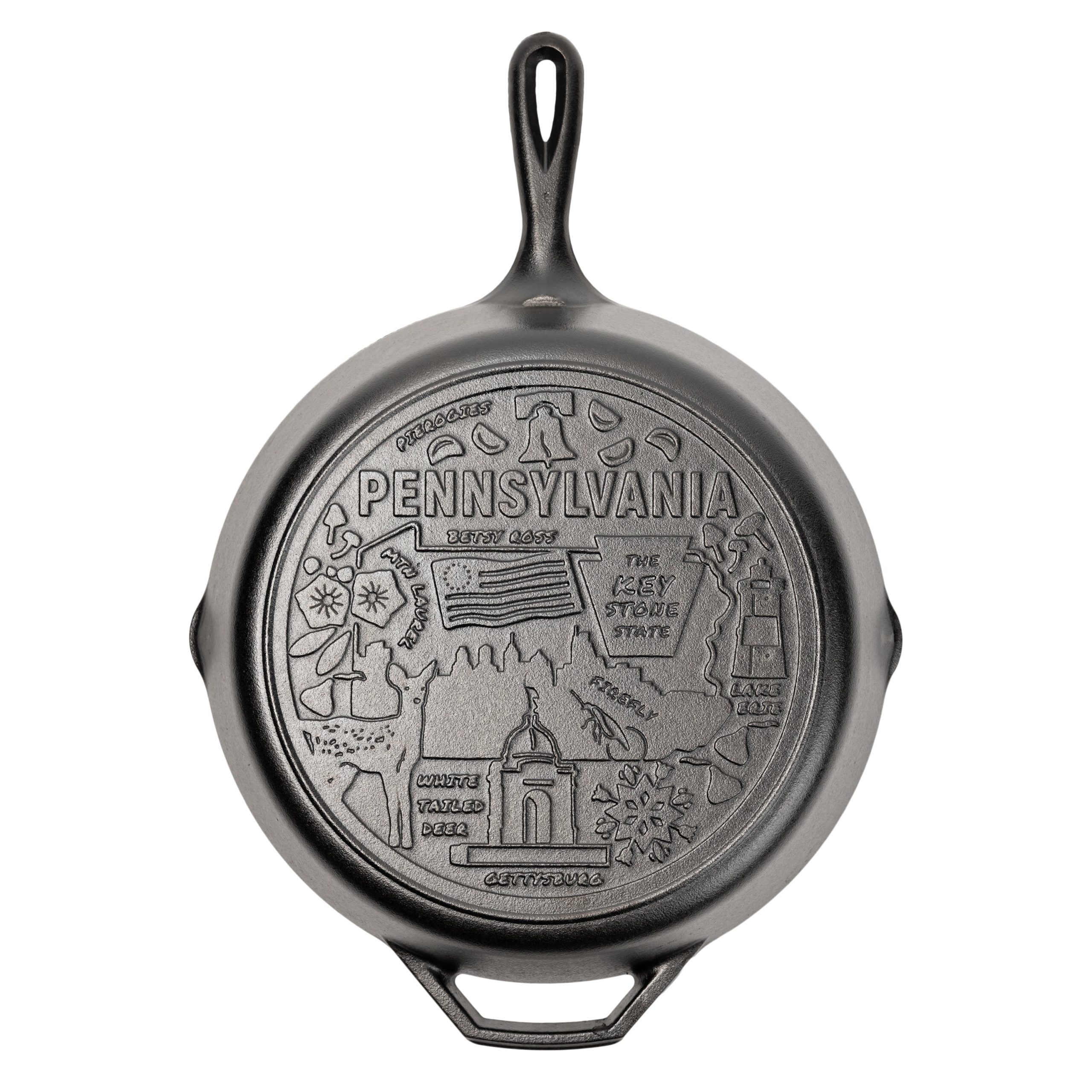 Lodge New Arrival American Road Trip: 12 Inch Seasoned Cast Iron Skillet, Pennsylvania - Image 6
