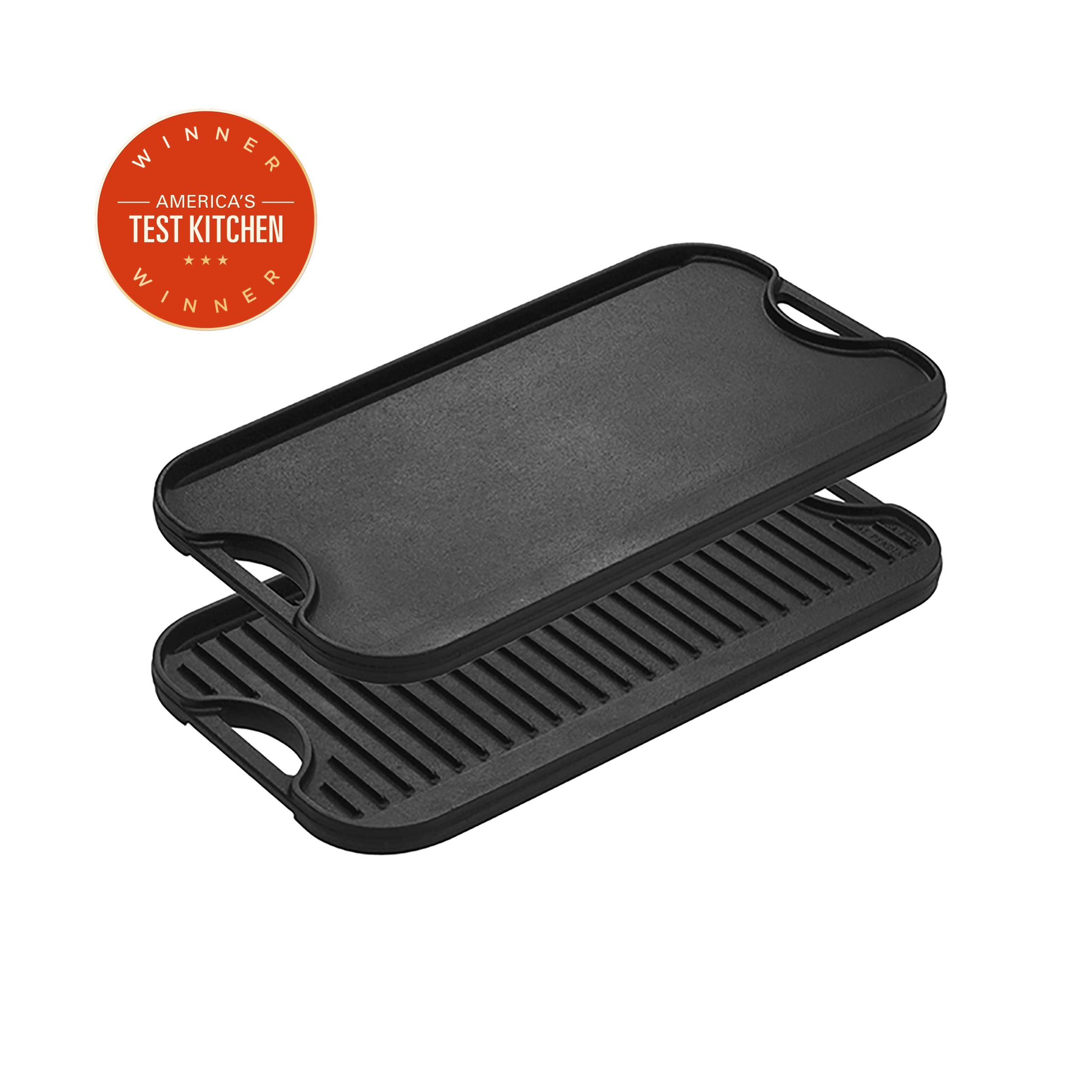 Lodge New Arrival 20 x 10.5 Inch Pro-Grid Reversible Grill/Griddle