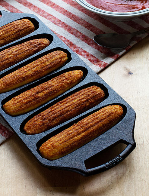 Lodge New Arrival Seasoned Cast Iron Cornstick Pan - Image 3