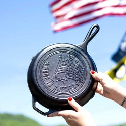 Alternative view of Lodge New Arrival 10.25 Inch Seasoned Cast Iron American Flag Skillet