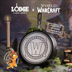 Lodge New Arrival 10.25 Inch Seasoned Cast Iron World of Warcraft Skillet