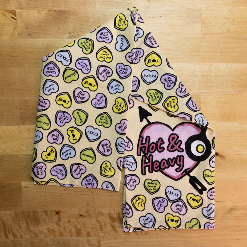 Lodge New Arrival Conversation Heart Dish Towel - Image 3