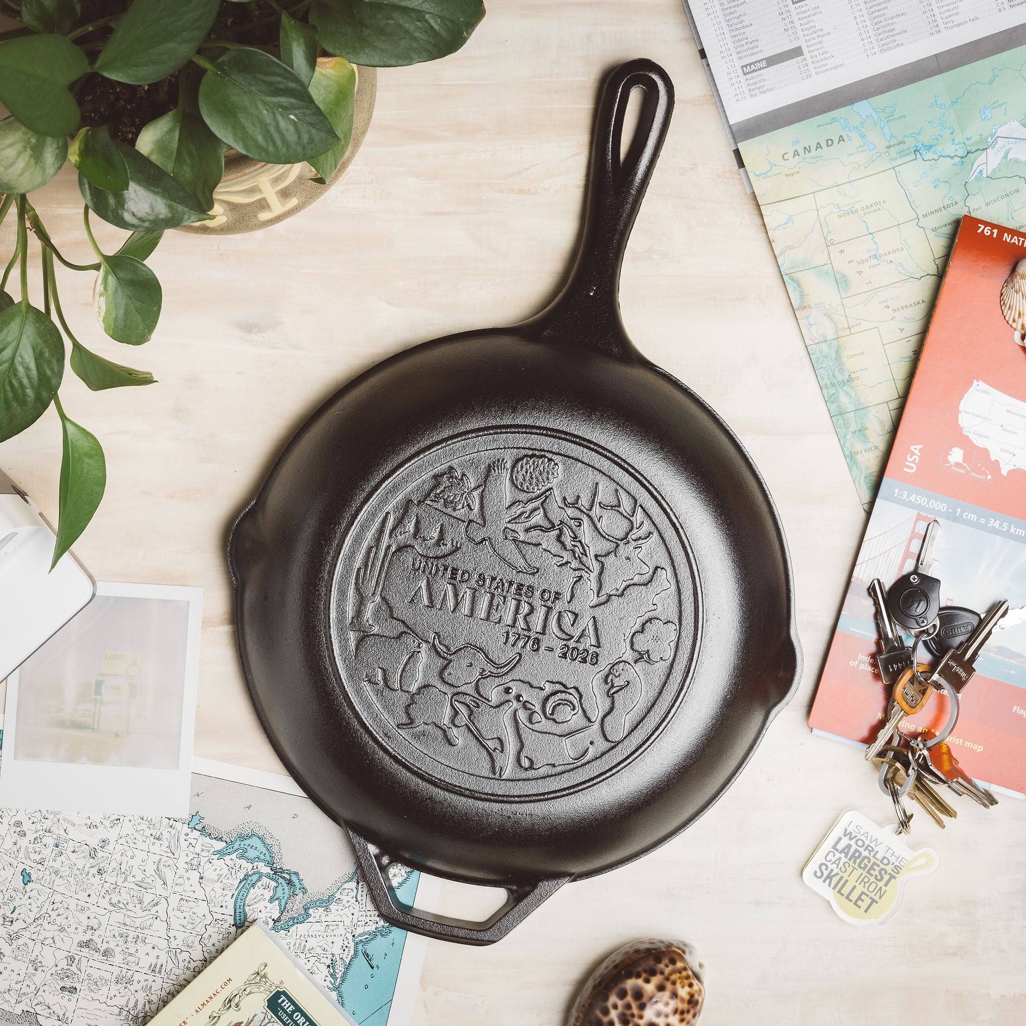 Lodge New Arrival Lodge New Arrival Chef Collection 10 Inch Seasoned Cast Iron Skillet, USA Frontier - Image 2