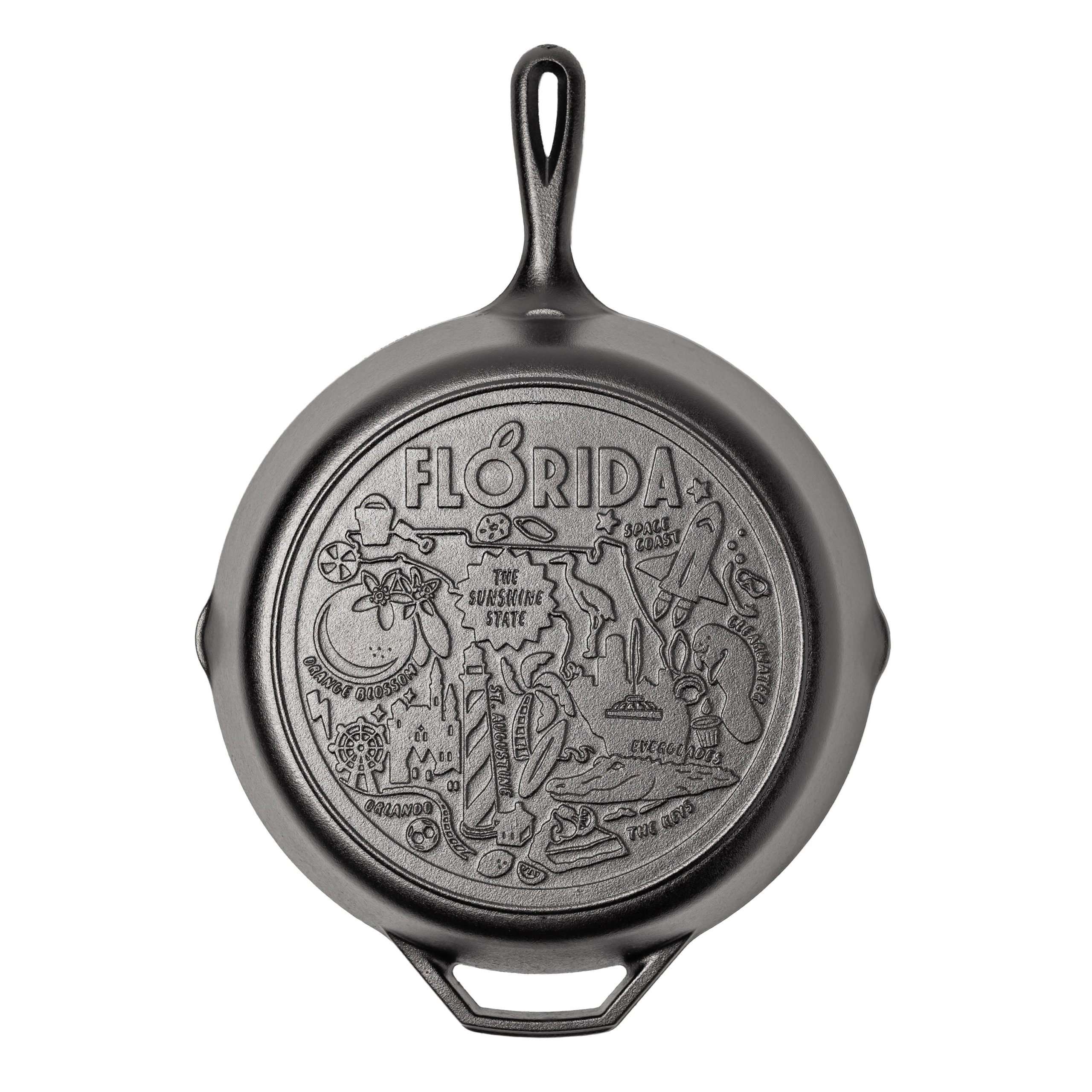 Lodge New Arrival American Road Trip: 12 Inch Seasoned Cast Iron Skillet, Florida - Image 6