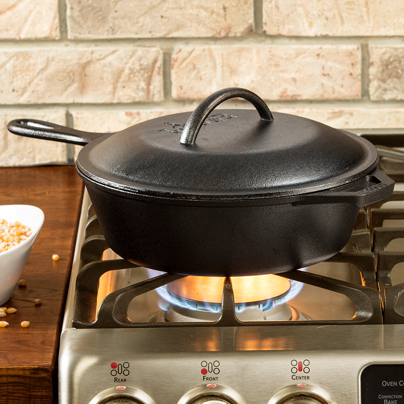 Lodge New Arrival Cast Iron Covered Deep Skillet - Image 30