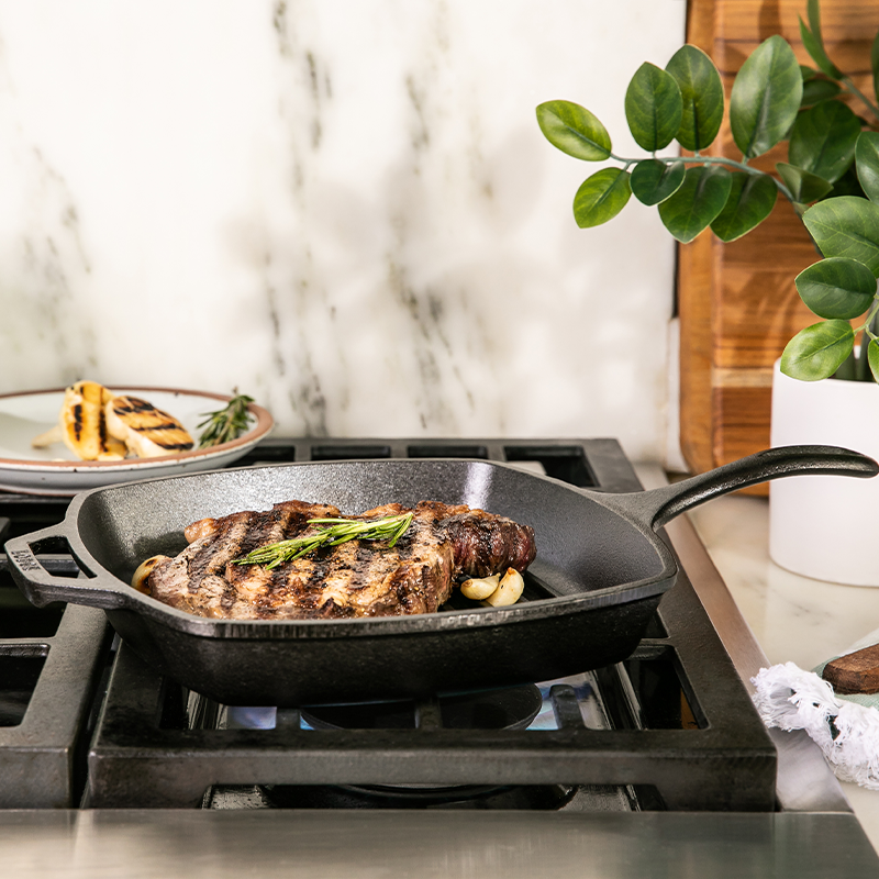 Lodge New Arrival 10.5 Inch Square Cast Iron Grill Pan - Image 8