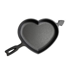 Alternative view of Lodge New Arrival Seasoned Cast Iron Heart Skillet