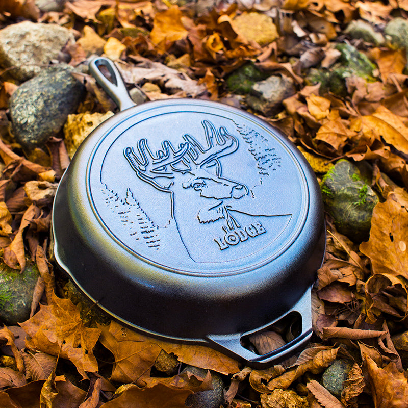 Lodge New Arrival Wildlife Series™ 10.25 Inch Cast Iron Deer Skillet - Image 3