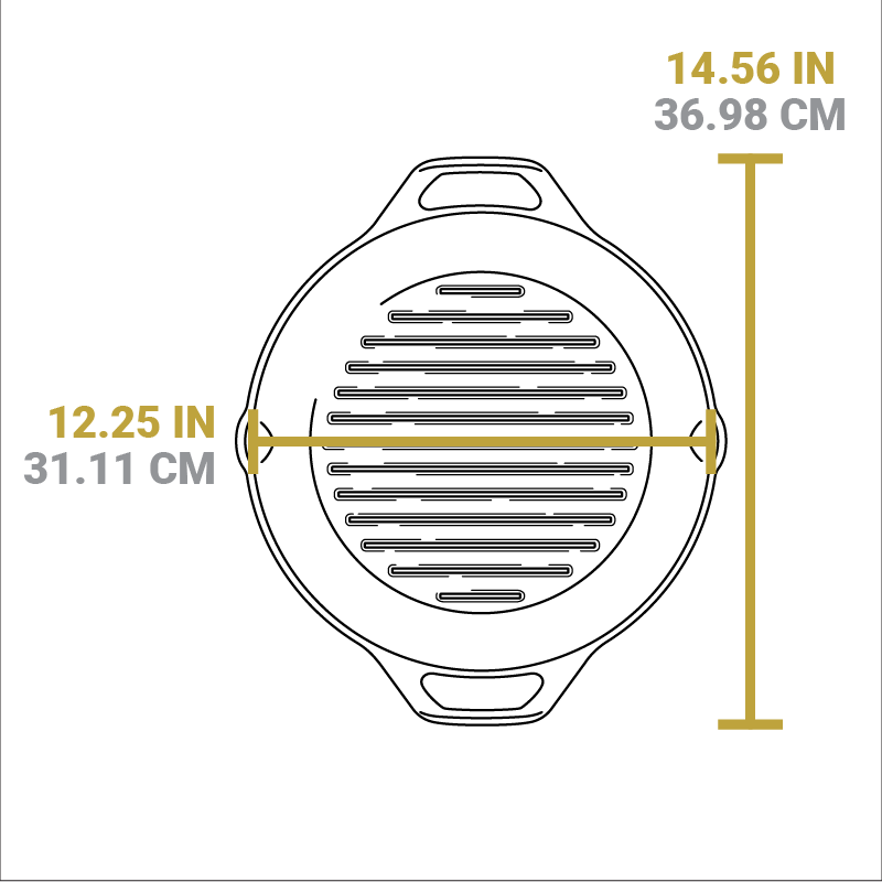Lodge New Arrival Dual Handle Cast Iron Grill Pan - Image 12