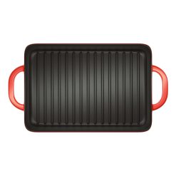 Alternative view of Lodge New Arrival Enameled Cast Iron 12.5 x 8 Inch Grill Pan