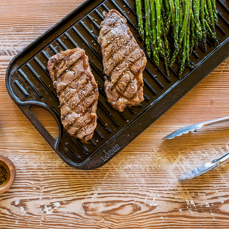 Lodge New Arrival 20 x 10.5 Inch Pro-Grid Reversible Grill/Griddle - Image 7