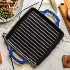 Alternative view of Lodge New Arrival USA Enamel 11 Inch Enameled Cast Iron Grill Pan