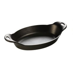 Lodge New Arrival Heat-Treated 36 Ounce Oval Cast Iron Server 