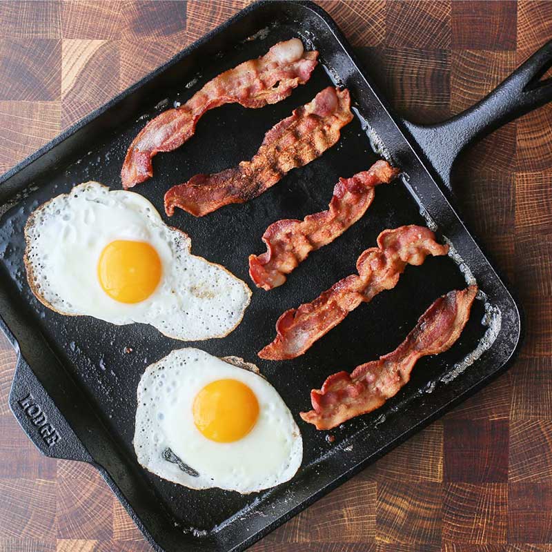 Lodge New Arrival 11 Inch Seasoned Cast Iron Square Griddle - Image 3