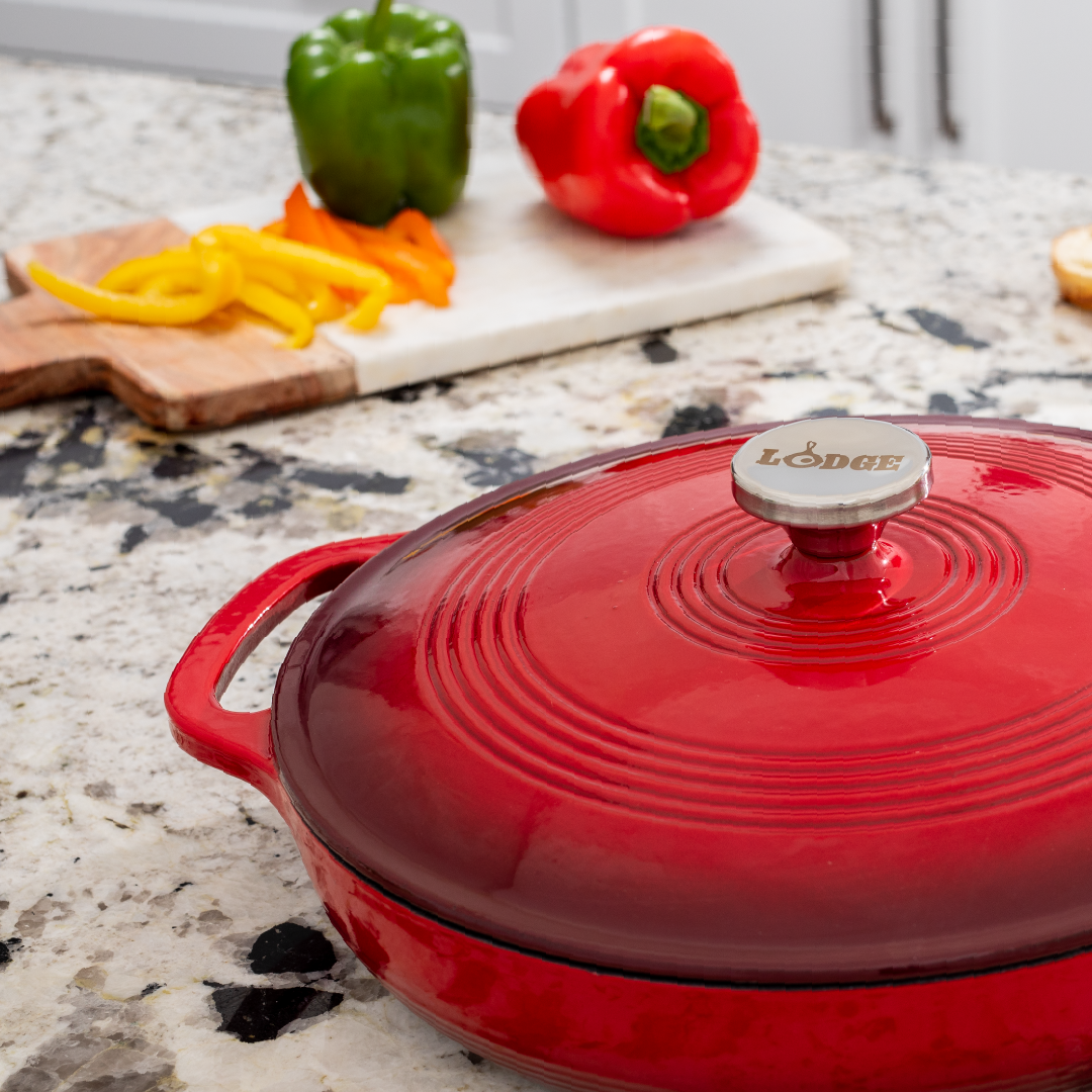 Lodge New Arrival Essential Enamel Braiser - Image 20
